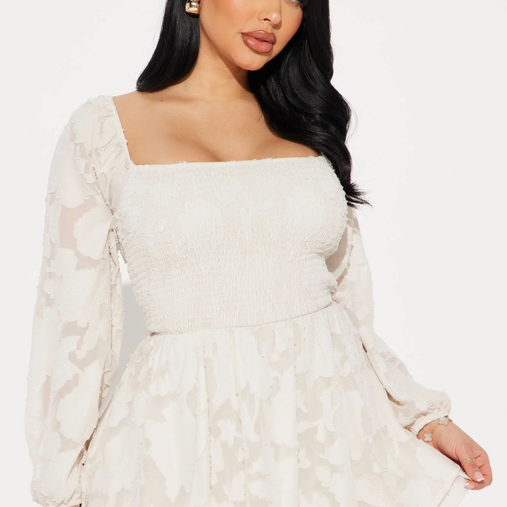 Elegant White Women's Dress